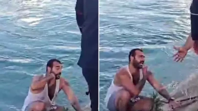 Sulama kanalına düşen genç, kendisini kurtarmaya gelenleri tehdit etti
