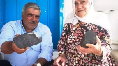 85 yaşındaki kadının bahçesine göktaşı olduğu düşünülen bir cisim düştü