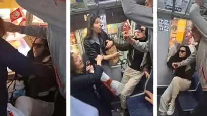 Tramvayda kadın yolcular arasında tekme ve küfürlü 'koltuk' kavgası