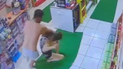 Kadına akaryakıt istasyonunda öldüresiye dayak