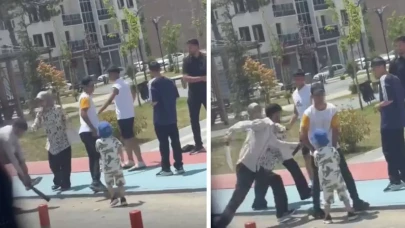 Kavga ettiği şahsa bacağından çıkardığı pala ile saldırdı