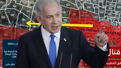 İsrail ordusundan sürgün haritası! Gazze'deki mahalleleri tek tek işaretlediler