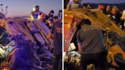 Aşırı hız yaptı, aracı hurdaya döndü! Sürücü ağır yaralı