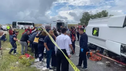 Yozgat’ta taziye dönüşü feci kaza: 2 ölü, 27 yaralı