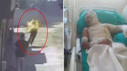 Yeğenini diri diri böyle yaktı