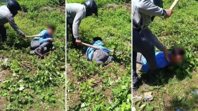 Cinsel içerikli paylaşım yapan gençleri sopayla acımasızca dövdü