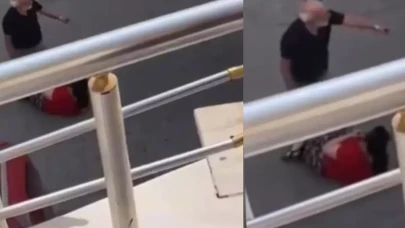 Sokakta eşini bıçakla rehin aldı, vatandaş tek hamleyle kurtardı