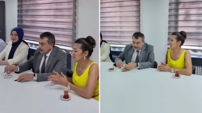 Bakan Tekin'in katıldığı etkinliğe öğretmenin sözleri damga vurdu