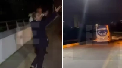 Kadın yolcu otobanda indirildi, darp edildi!