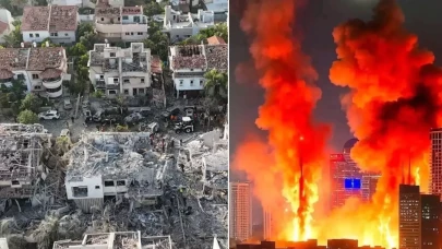 İran'ın gece boyu vurduğu İsrail'den ilk görüntüler! Gün ağarınca yıkımın büyüklüğü ortaya çıktı