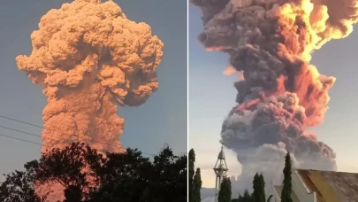 11 kilometrelik kül bulutu: Endonezya'da Yanardağı korkuttu!