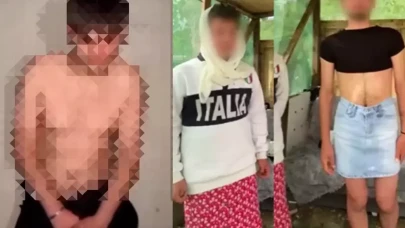 İki kişiye etek giydiren saldırgan canlı yayında dövüldü: Sizin karınızım abi