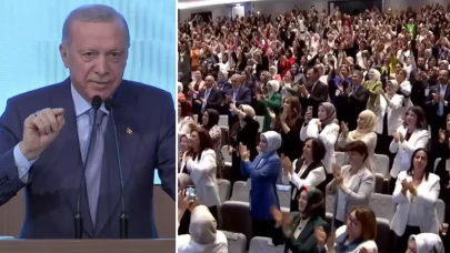 Cumhurbaşkanı Erdoğan'dan 2028 mesajı! Salon bir anda ayağa kalktı