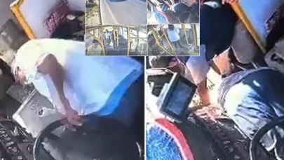 Görüntü Türkiye'den! Otobüs şoförü, seyir halindeyken direksiyon başında öldü