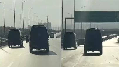 PKK'nın silah bırakma töreni öncesi ilk görüntü! 30 araçlık konvoyla ilerlediler