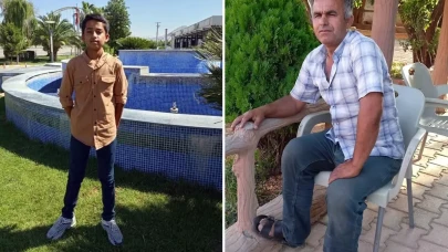 Devrildikten sonra alev alan tırda baba ve oğlu can verdi