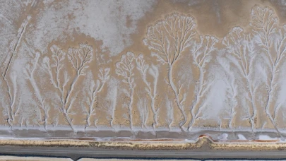 Acıgöl'ün ürküten hali! Türkiye'de tek Dünyada 2'inci olan göl kuruyunca ortaya çıktı