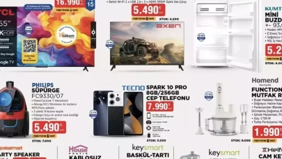 Bim 18 Temmuz Cuma aktüel katalogda televizyon, saç düzleştirici ve mutfak robotu var