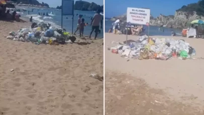 İstanbul'un meşhur plajı çöplerden geçilmiyor