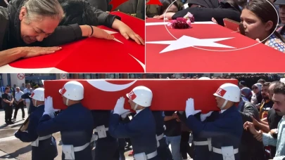 Türkiye kahramanlarını uğurluyor! Şehidin kızından herkesi ağlatan hareket