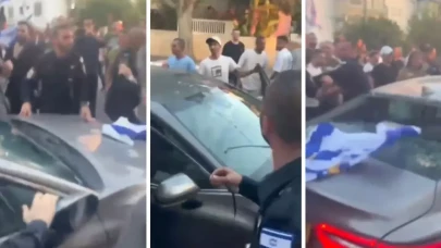 İsrailliler Arap milletvekilinin aracına saldırıp, "Araplara ölüm" sloganları attı