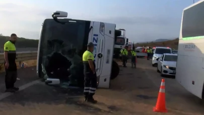 Kuzey Marmara Otoyolu'nda yolcu otobüsü devrildi: 3 ölü 20 yaralı