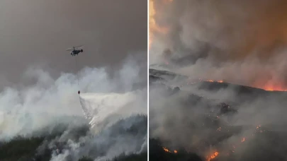 Çanakkale Gelibolu’daki orman yangını 2. gününde: 6 köy tahliye edildi!