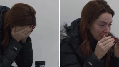 Hadise hüngür hüngür ağladı