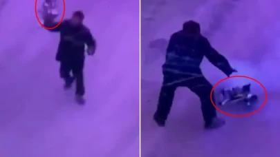 Rusya'ya ait İHA'yı eliyle yakalayıp etkisiz hale getirdi