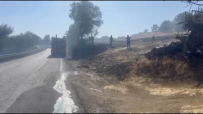 Tekirdağ’da tarla yangını ormana sıçradı: 10 ev boşaltıldı