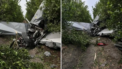 Adana'da eğitim uçağı düştü: Pilot ve yolcu ağır yaralı