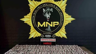 Manisa'da Narkotik operasyonu: 7.654 sentetik ecza hapı ele geçirildi!