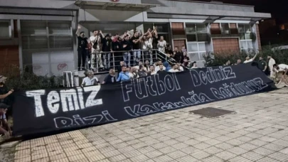 Trabzonspor taraftarından TFF binası önünde protesto