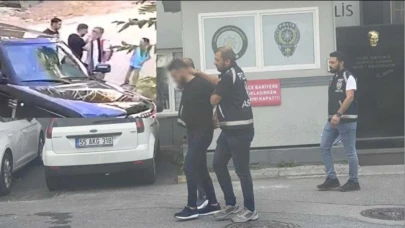 Çocuklarının önünde babaya tokat atan maganda tutuklandı