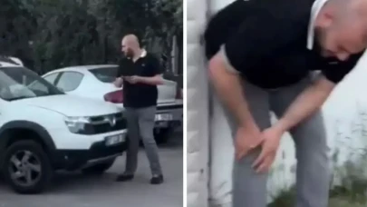 Arkadaşına araçla çarpan sürücü diz kapağını kırdı