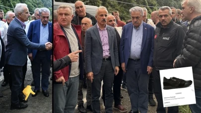 Ulaştırma Bakanı Uraloğlu'nun sel felaketi ziyareti sırasında giydiği ayakkabının fiyatı dikkat çekti