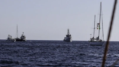 Küresel Sumud Filosu'na İsrail savaş uçaklarından ikinci taciz