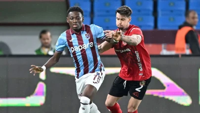 Trabzonspor ile Gaziantep FK 1-1 berabere kaldı