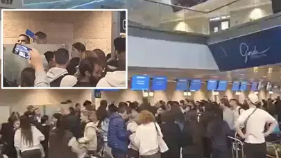 İsrail’de savaş paniği: Ülkeden kaçmak için İsrailliler havalimanında kargaşa çıkardı