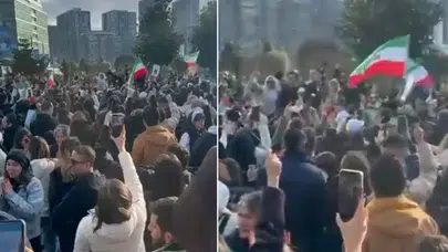 İstanbul'da yaşayan İranlılar sokağa çıktı, herkes İçişleri Bakanlığını etiketliyor
