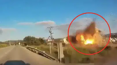 İsrail’de uydu istasyonuna füze saldırısı: Patlama anı kameraya yansıdı