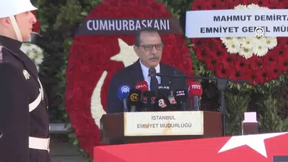 Şehit polis Mustafa Aydın için İstanbul’da tören düzenlendi