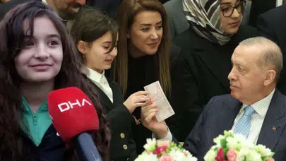 Dünya matematik şampiyonu Lina, CumhurbakaniErdoğan'dan ne istedi?