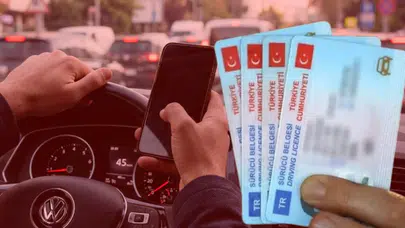 Trafikte telefona bakan yandı