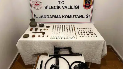 Bilecik'te büyük operasyon: 349 parça tarihi eser ele gecirtildi