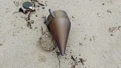 Çatalca’da sahile vuran füze başlığı imha edildi!