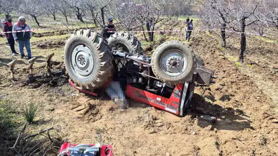 Devrilen traktör can aldı: 67 yaşındaki çiftçi hayatını kaybetti