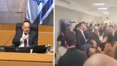 İsrail Meclisinde milletvekilleri sığınaklara gitti