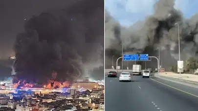 İran'in vurduğu ülkeden yeni görüntüler! Can damarları infilak etti
