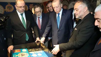 Cumhurbaşkanı Erdoğan cep saatleri sergisini ziyaret etti